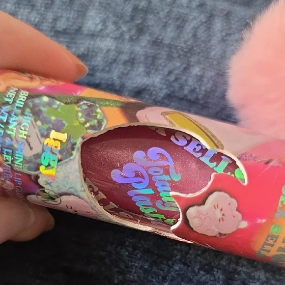 Too Faced Lip Gloss with Pink Pom Pom Shade Sex Sells - Picture 2 of 3